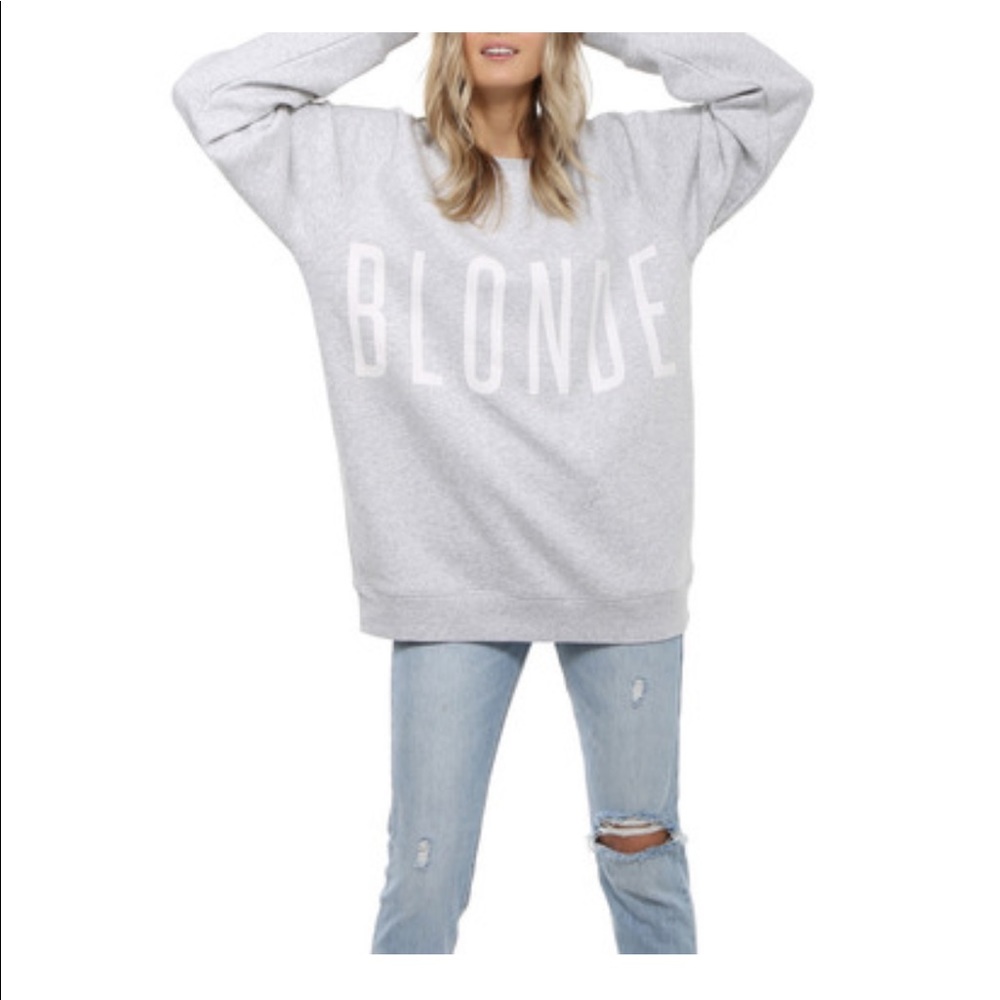 Brunette The Label grey sweatshirt in M/L